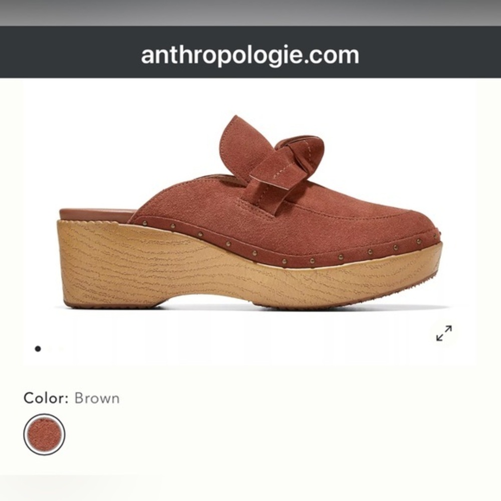 UEC Anthropologie by Cole Haan All Day Bow Clogs Size 8